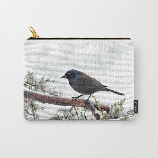 Snow Grackle Carry-All Pouch