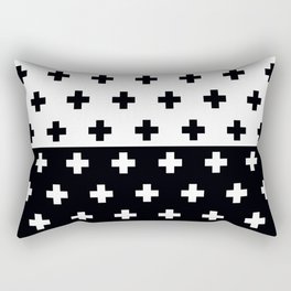 Swiss Cross Yin Yang Rectangular Pillow