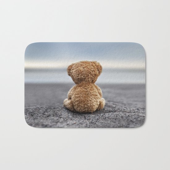 Teddy Blue Bath Mat