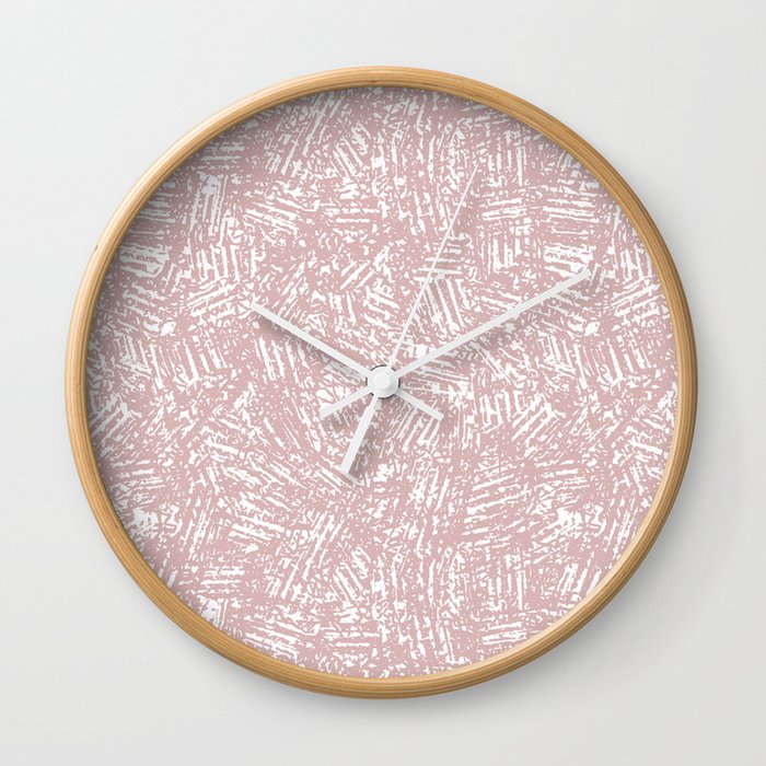 crisscross-pink Wall Clock