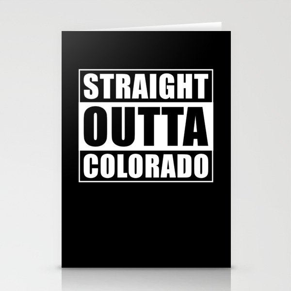 Straight Outta Colorado Stationery Cards