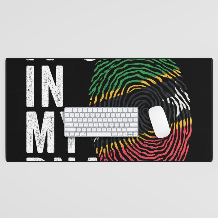 It's In My DNA - St Kitts and Nevis Flag Desk Mat