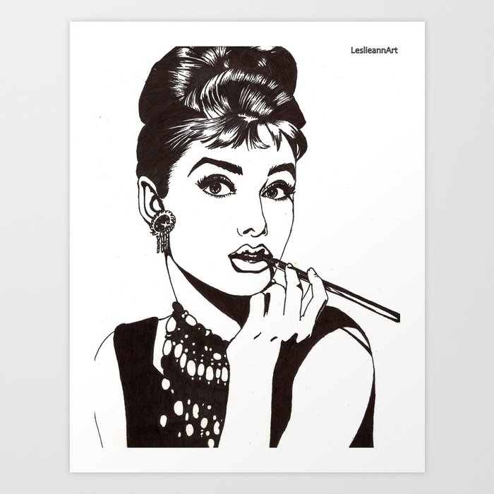 Audrey Hepburn  Art Print