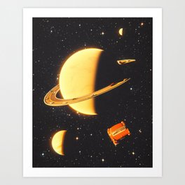 Traffic On Saturn Art Print