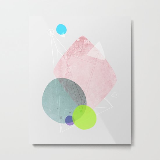 Graphic 123 Metal Print