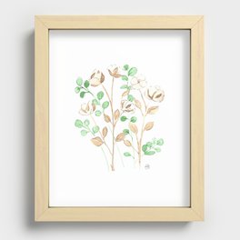 Cotton Recessed Framed Print