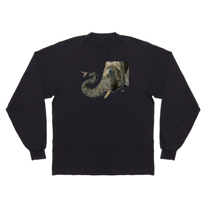 Elephant Cyril And Hummingbird Ayre Long Sleeve T Shirt