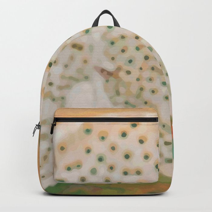 Peacocks In Paradise Vintage Oriental Art Backpack