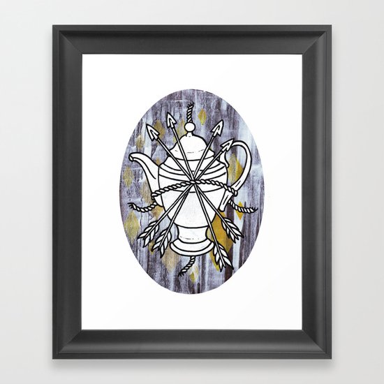 Four Arrows Framed Art Print