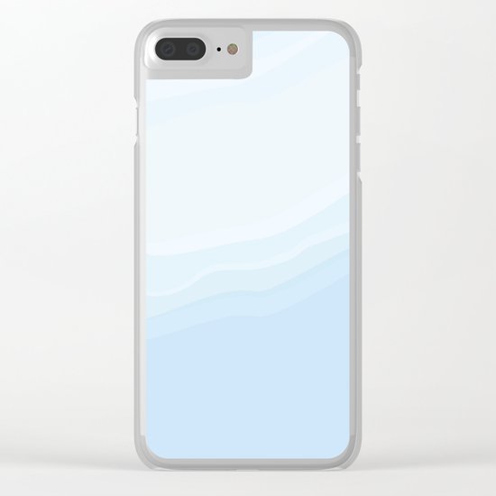 Souffle , blue Clear iPhone Case