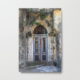Derelict Doorway Metal Print | Architecture, Cyprus, Doorway, Digital, Wood, Ruined, Door, Church, Decrepit, Panels 