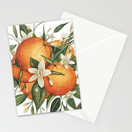 Orange Blossoms Stationery Card