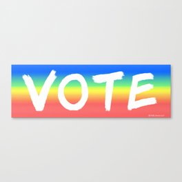 Vote Rainbow Series Canvas Print