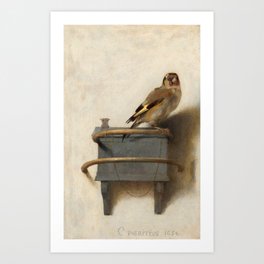 The Goldfinch, 1654 by Carel Fabritius Art Print