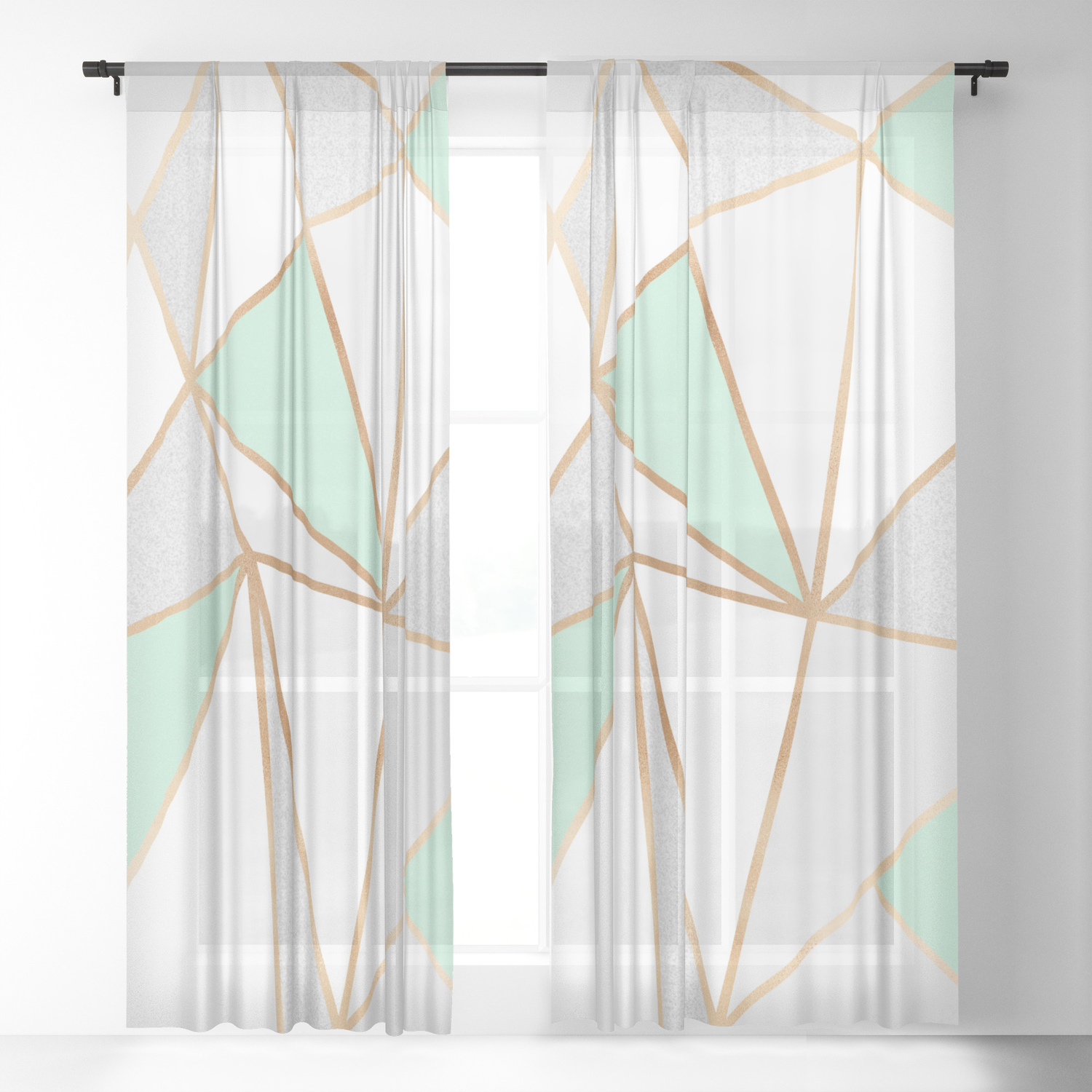 Mint Green And Grey Curtains The Best Image Of Curtain