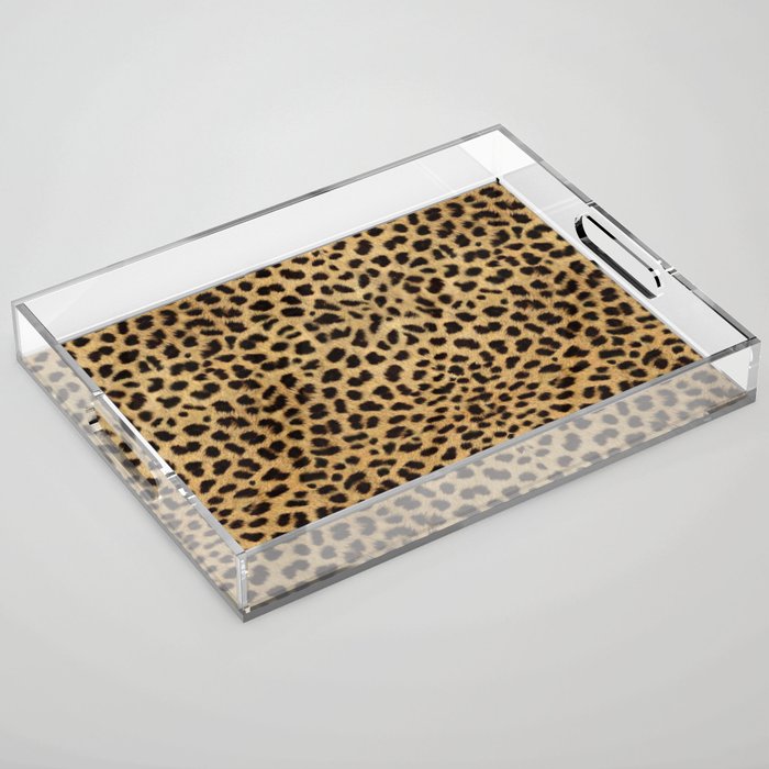 Cheetah Print Acrylic Tray