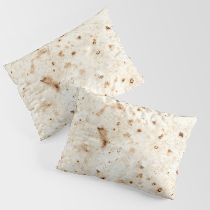 snackbreak; taco burrito flour tortilla  Pillow Sham