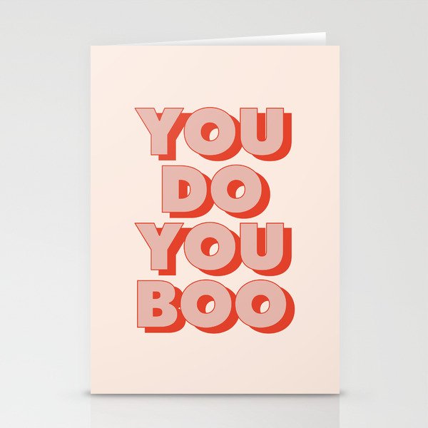 You Do You Boo Stationery Cards
