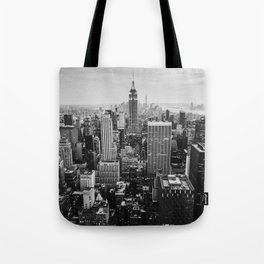 Black & White NYC Skyline Tote Bag