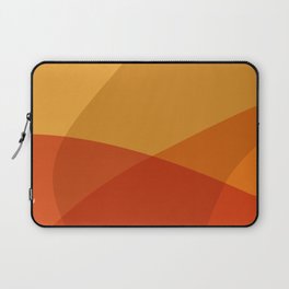 Abstract Shapes in Warm Yellow and Orange Laptop Sleeve