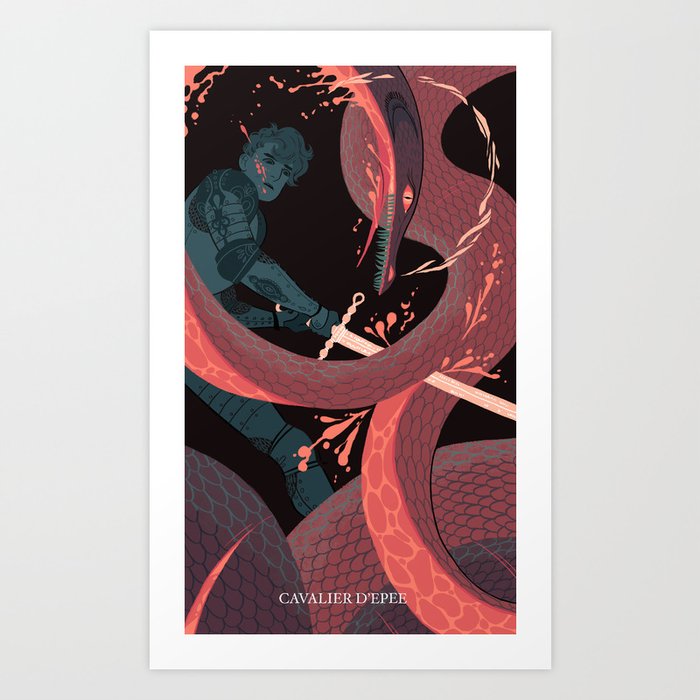 Knight of Swords Art Print