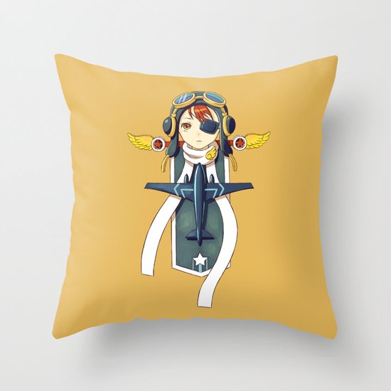 Pilot Banner Throw Pillow