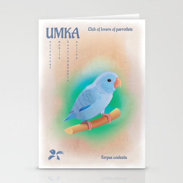 Club of lovers of Parrotlets. Umka Stationery Cards
