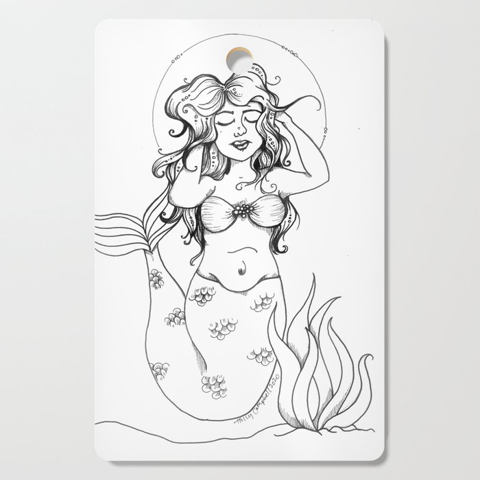 Mermaid III Cutting Board
