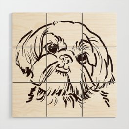The sweet Shih Tzu dog love of my life! Wood Wall Art