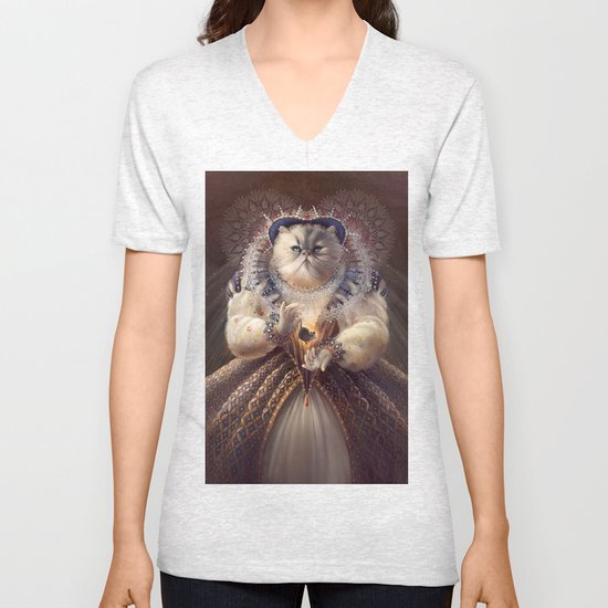 Cat Queen Unisex V-Neck