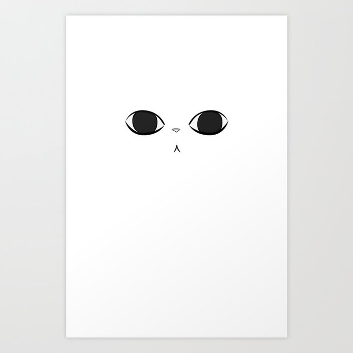Cat Stare Art Print