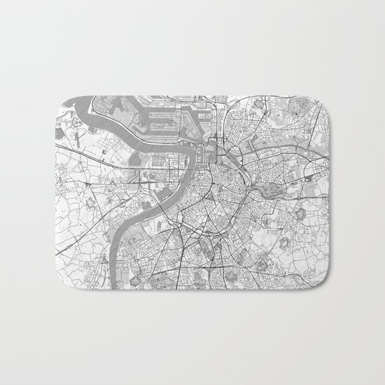 Antwerp Map Line Bath Mat