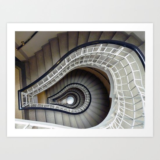 Staircase to Prague Art Print