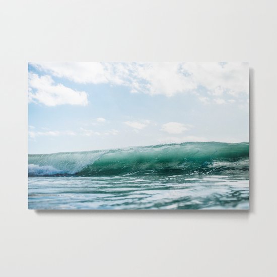 The Ocean Calms My Restless Soul Metal Print