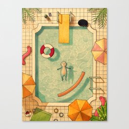 Pool Thoughts Canvas Print