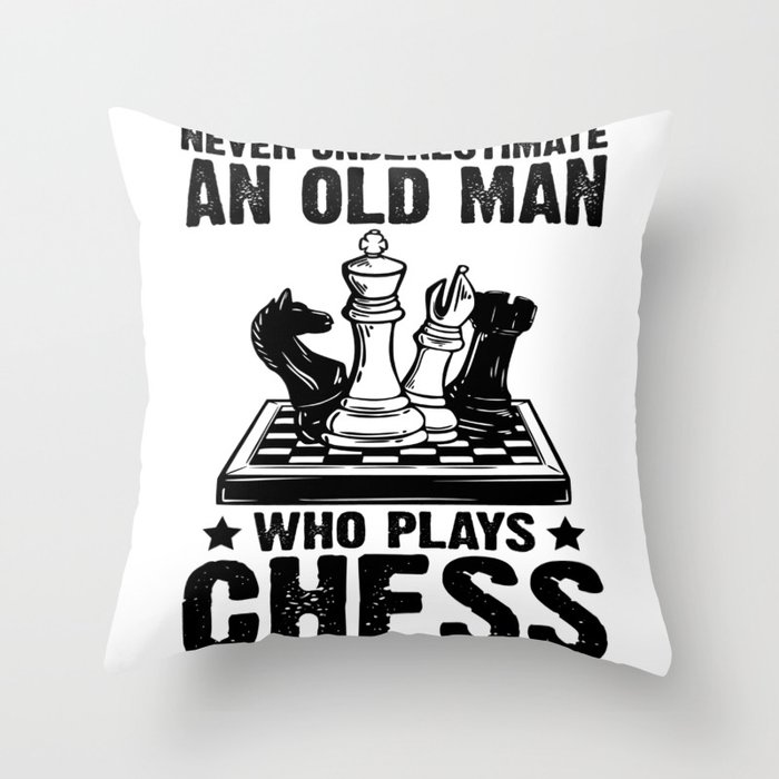 Never Underestimate To Old Man ... Throw Pillow