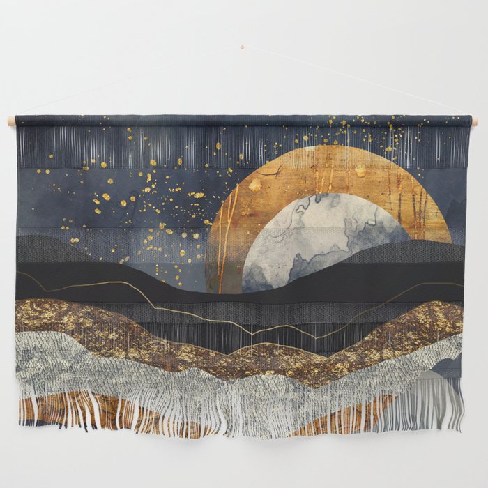 Metallic Mountains Wall Hanging