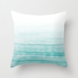 Turquoise sea Throw Pillow
