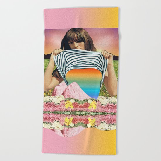 Internal Rainbow II Beach Towel