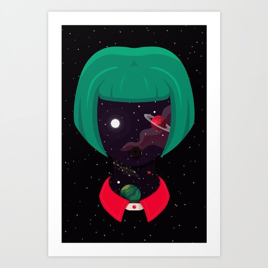 Cosmo Girl Art Print