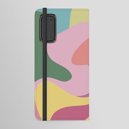 Rainbow Paint Splashes - pastel pink coral green blue navy Android Wallet Case