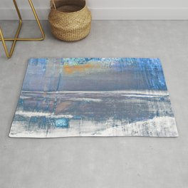 Blue Color Patches Rug