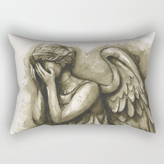 Weeping Angel Rectangular Pillow