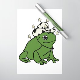 Frog With A Cowboy Hat Wrapping Paper