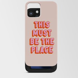 This Must Be The Place: The Peach Edition iPhone Card Case