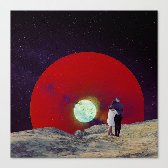 Together with the Sunset Canvas Print