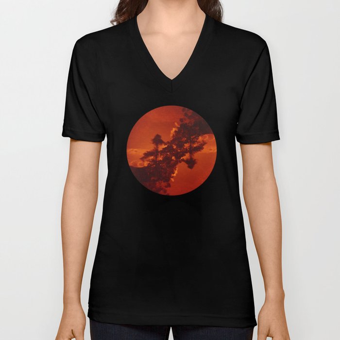 Sun's Coming Up V Neck T Shirt