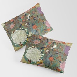 Vivid type flower【Japanese painting】 Pillow Sham