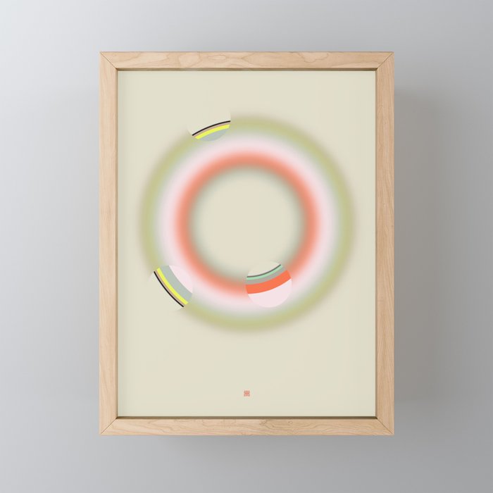 Openings (Etude Circulaire n° 7) Framed Mini Art Print