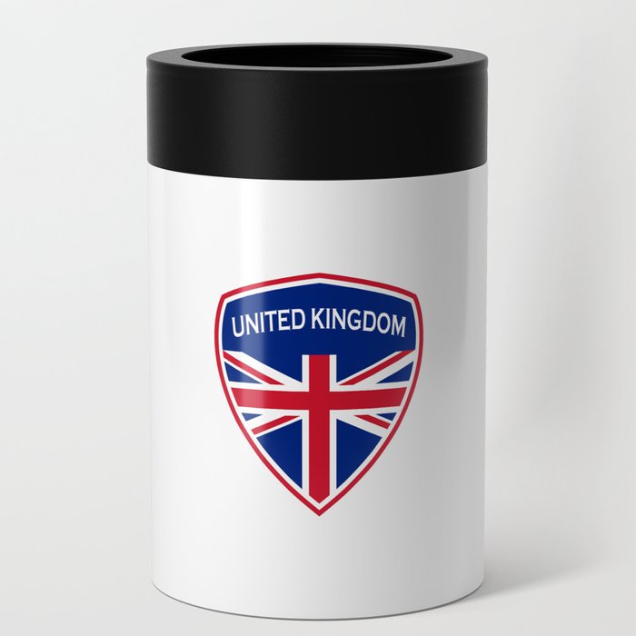 Great Britain coat of arms flags design Can Cooler